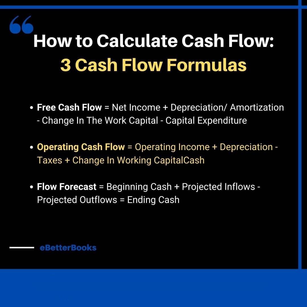 cash flow statement formula