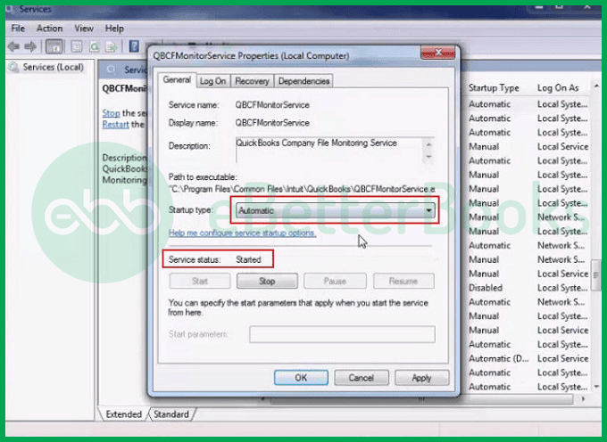 Fix Error QB 6144 82 by Starting QBMoniter Service