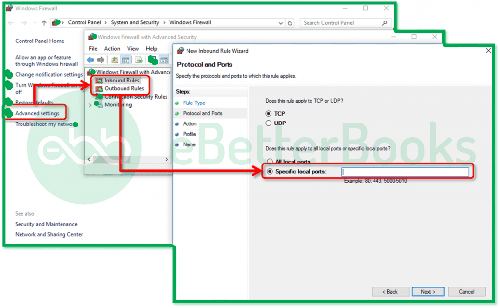 Setup Firewall to Resolve Error 6144 82