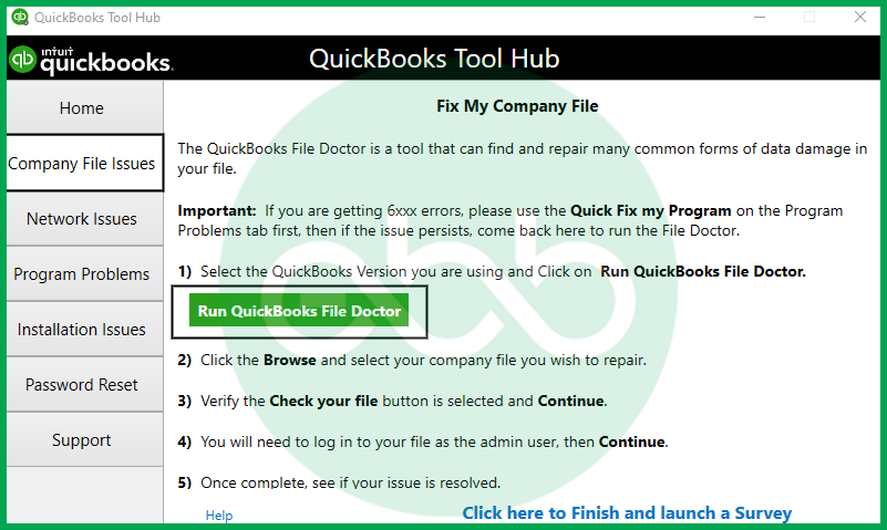 download QBFD from Quickbooks Tool Hub
