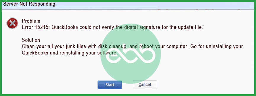 QuickBooks Error Code 15215