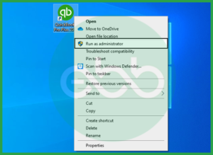 Run Quickbooks as Administrator