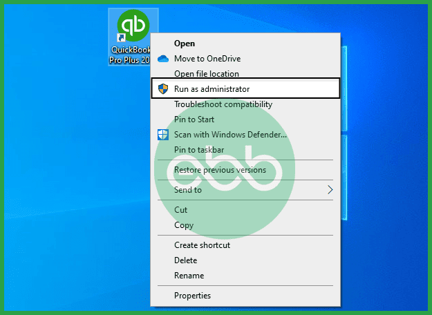 Run QuickBooks as Administrator