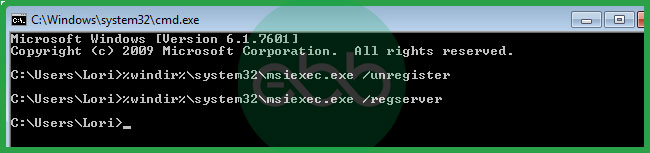 Fix QuickBooks Error 1311- Source File Not Found (filename)? 8 Type msiexec or regserver in cmd