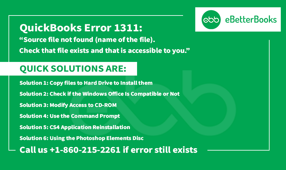 quickbooks error code 1311 solutions