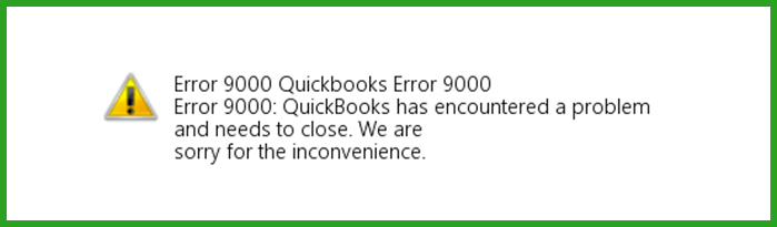 ebetterbooks - Quickbooks error 9000 message