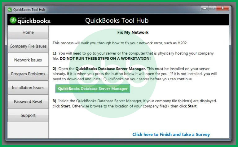 Network issues QB tool hub