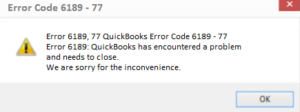 Learn How to Fix QuickBooks Error Code 6189 77 2 Error Code 6189 - 77