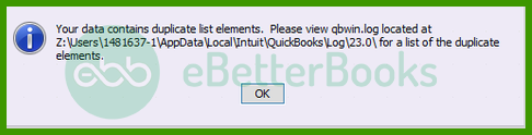 QuickBooks Error Code 213