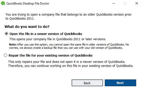 quickbooks desktop file doctor tool