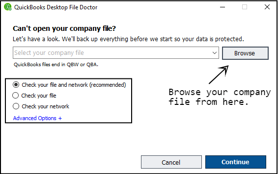 quickbooks file doctor desktop