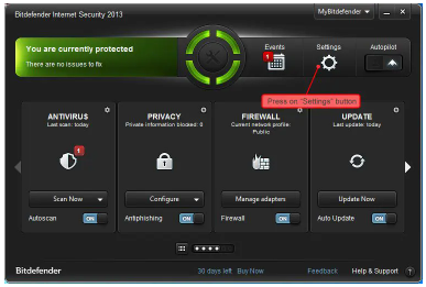 Bitdefender screenshot