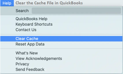 Clear the Cache File in QuickBooks