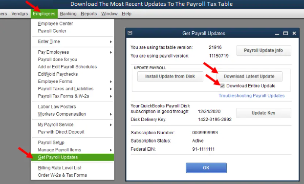 Download The Most Recent Updates To The Payroll Tax Table