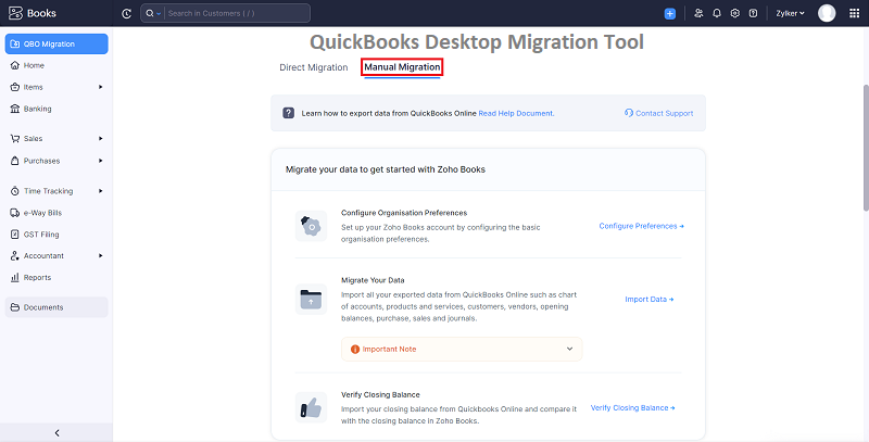 QuickBooks Desktop Migration Tool
