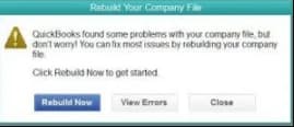 Screenshot of Rebuild Your Company File