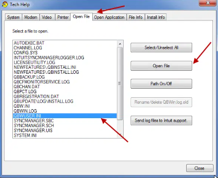 Rename QBWUSER.INI to Check if the File is Corrupted