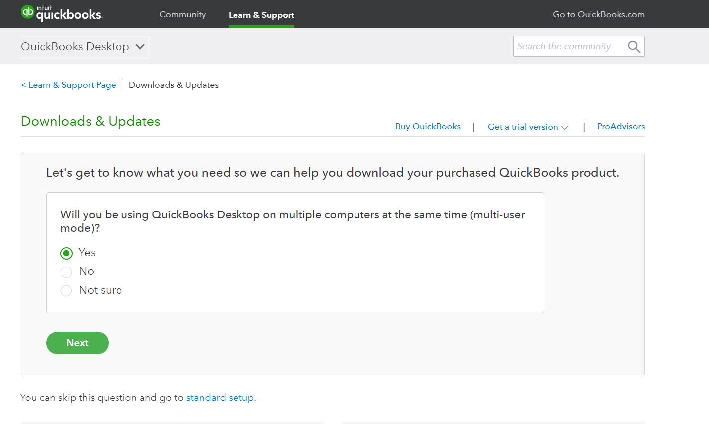 QuickBooks Desktop in multi user mod
