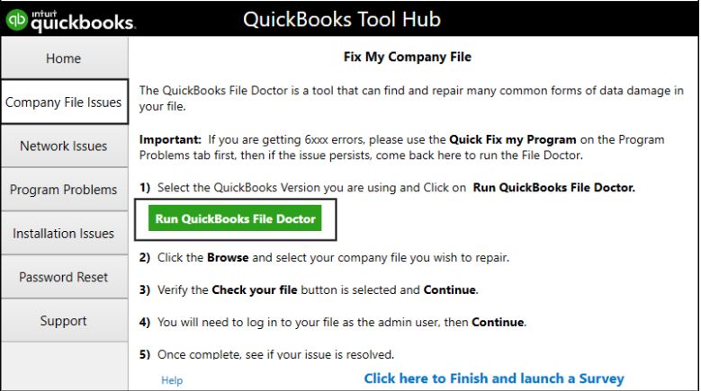 Fix QuickBooks Error Code C=343? (An Expected Error) 5 QuickBooks File Doctor