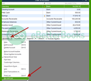 Re-sort-Chart-of-the-Account-list