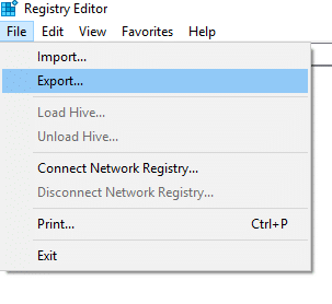 Create Windows Registry Backup 1