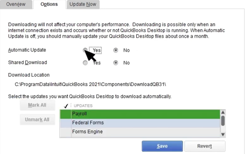 How To Set Quickbooks To Update Automatically 6