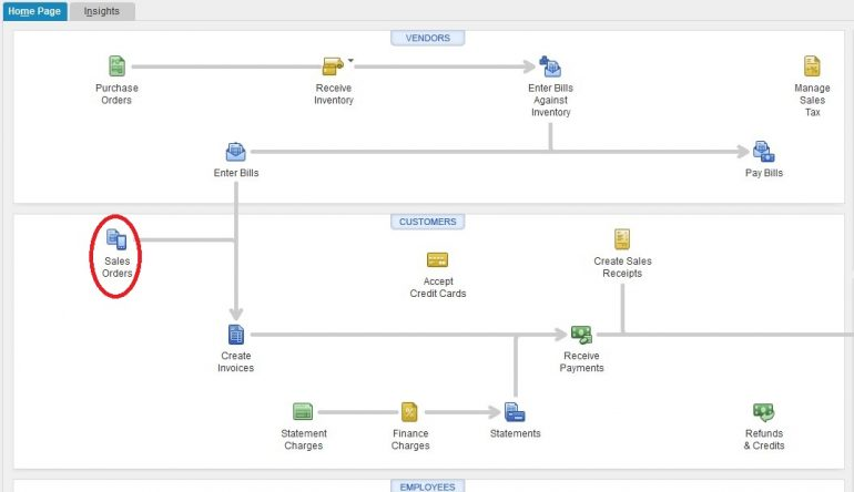 create an invoice for the sales order