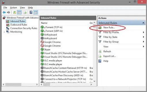 Configure Firewall Settings