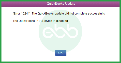 QuickBooks error code 15241