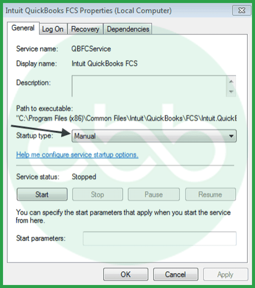 Intuit QuickBooks FSC properties local computer