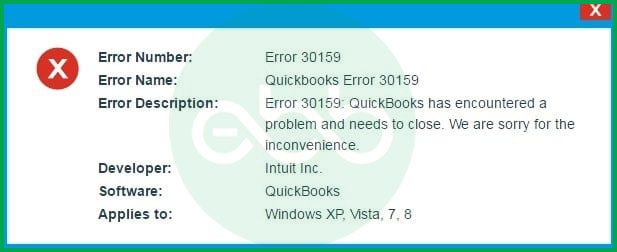 QuickBooks Payroll error 30159