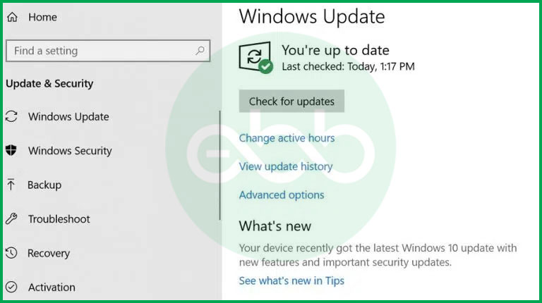 Instal windows update