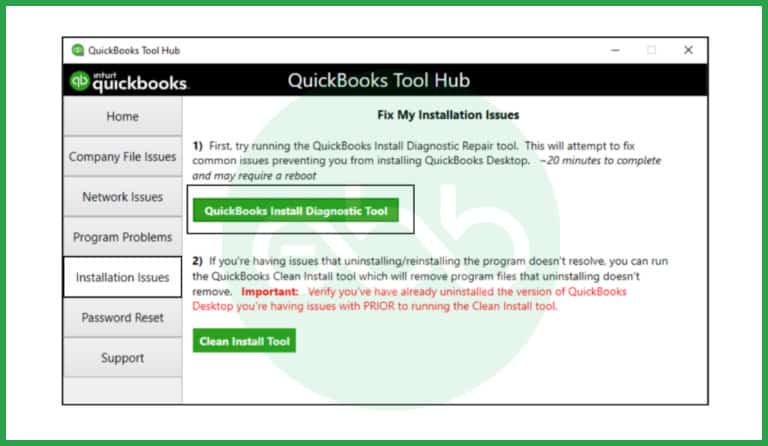 QuickBooks tool hub