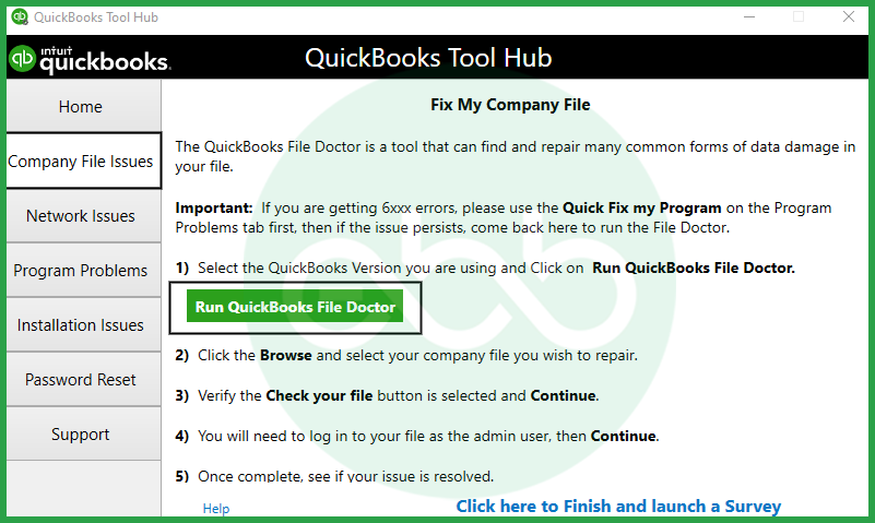 Quickbooks file doctor tool