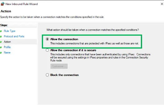 Configure Firewall Settings