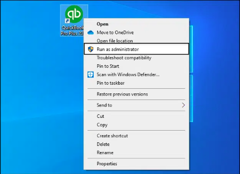 Run QuickBooks as an Administrator