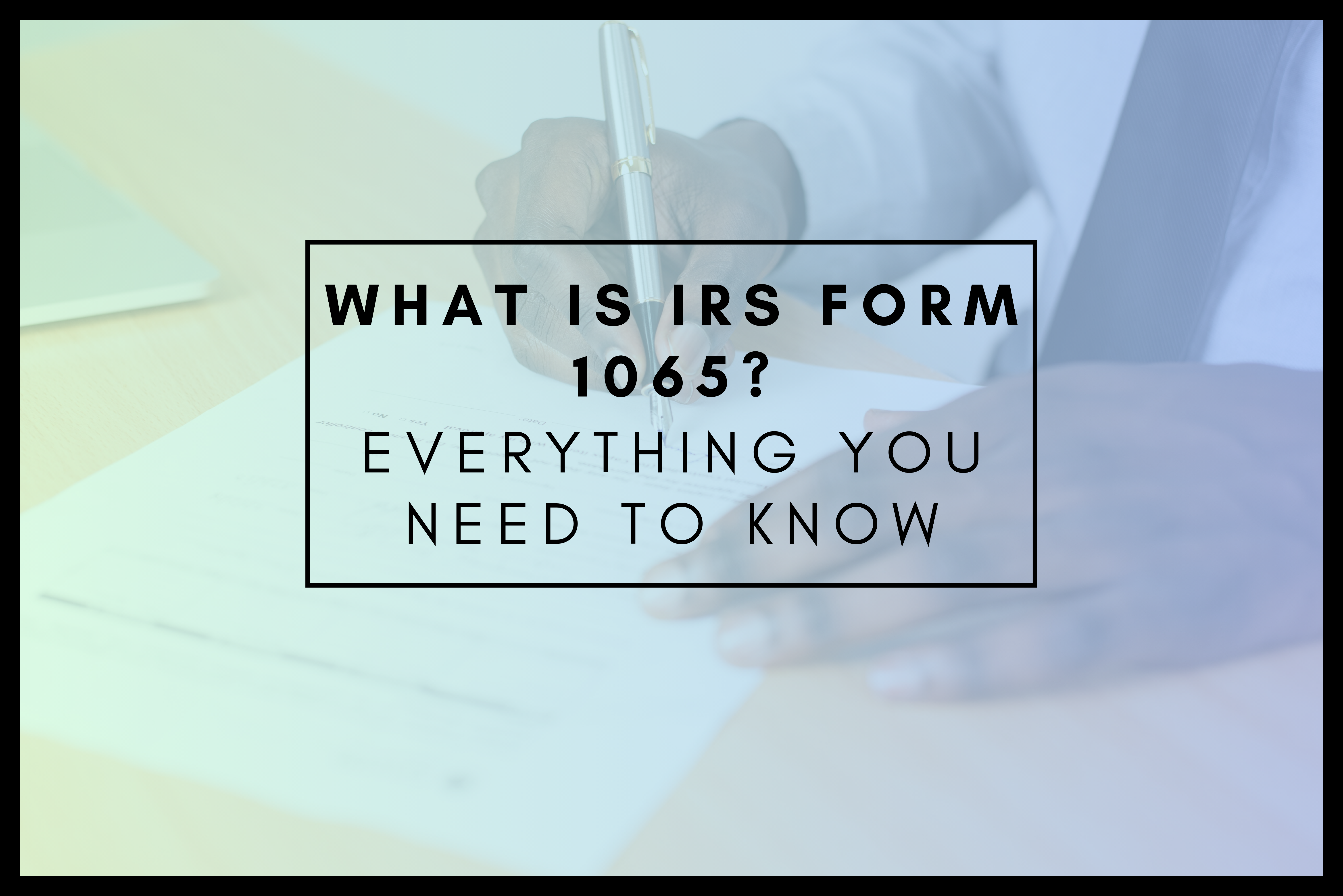 what is irs form 1065