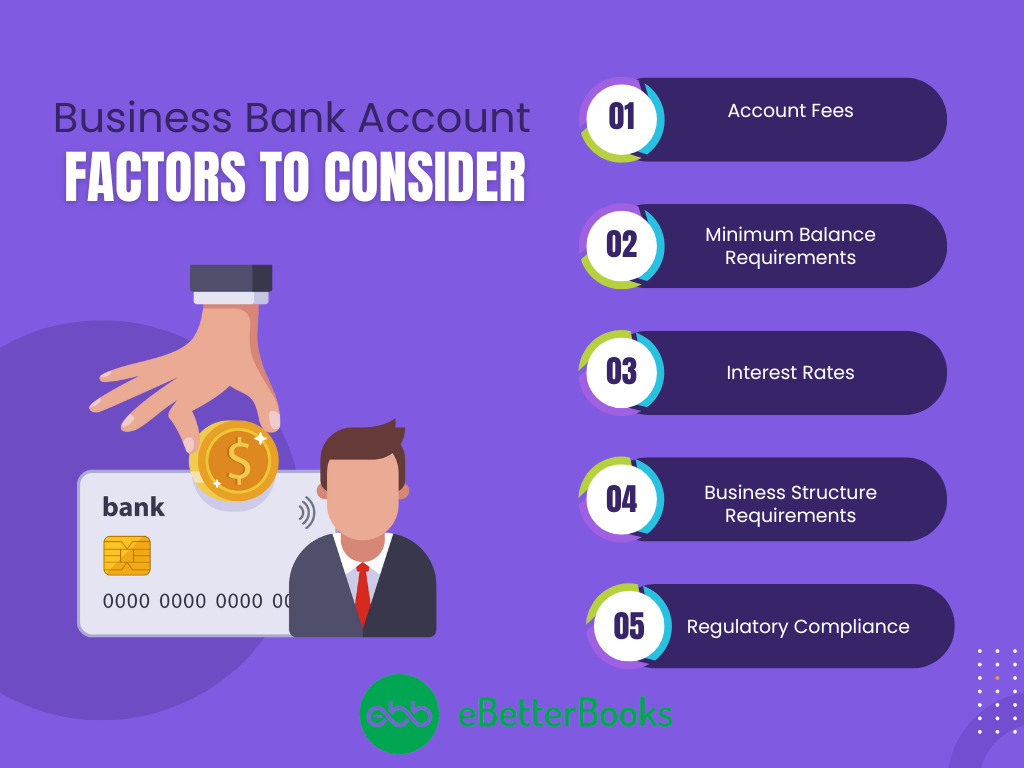factors to consider before opening a business bank account
