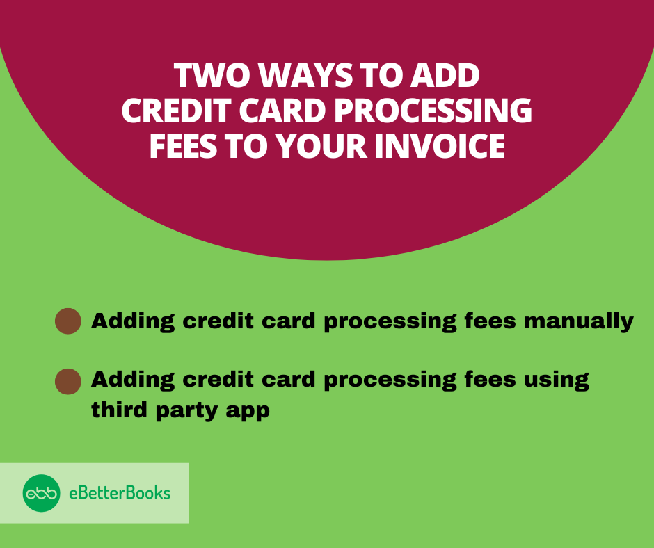 How to add the credit card processing fee to your invoices?