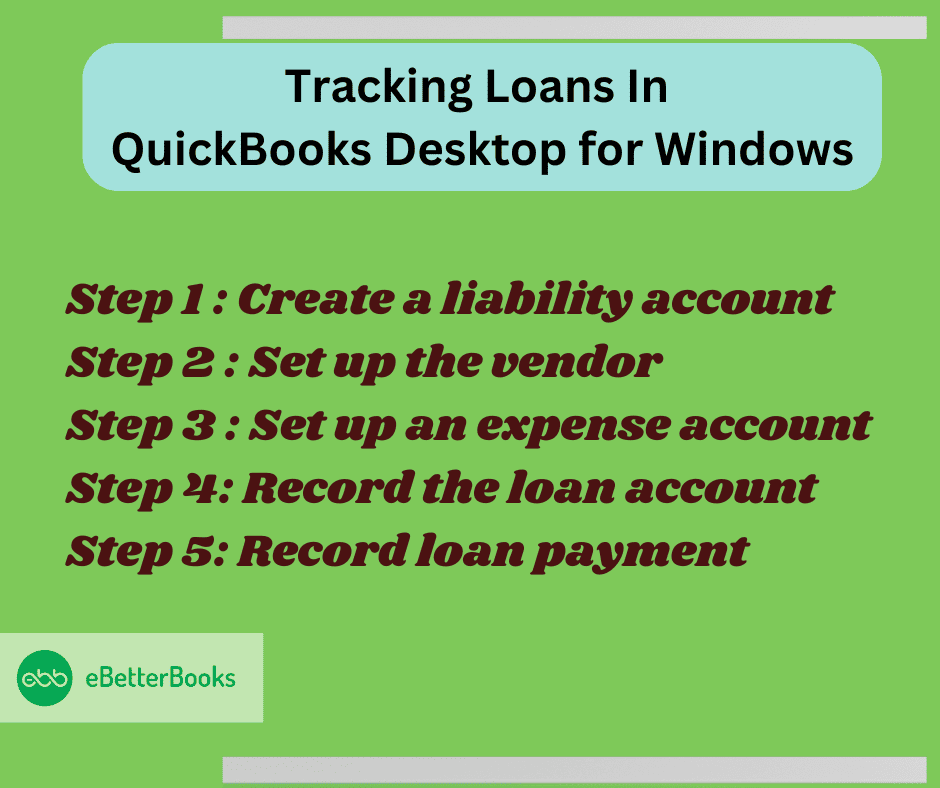 tracking loans in quickbooks desktop for windows