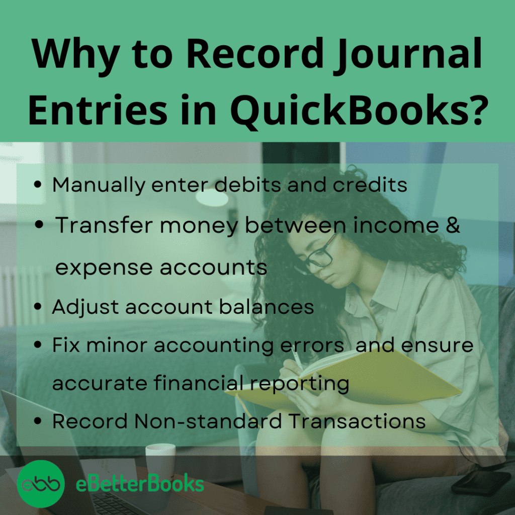 Need to Record Journal Entry in QuickBooks