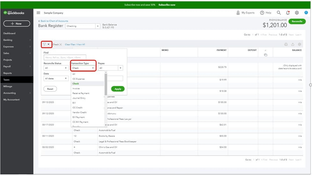 How to Record Handwritten Checks in QuickBooks