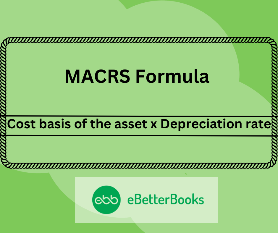 Formula to calculate MACRS