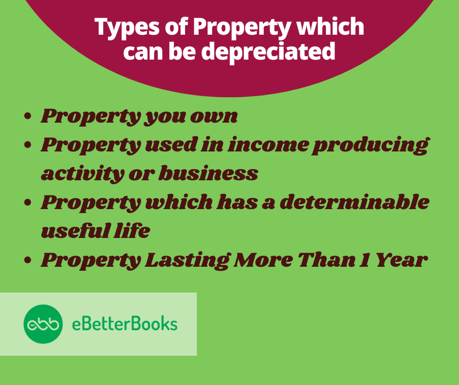 Types of Property which can be depreciated