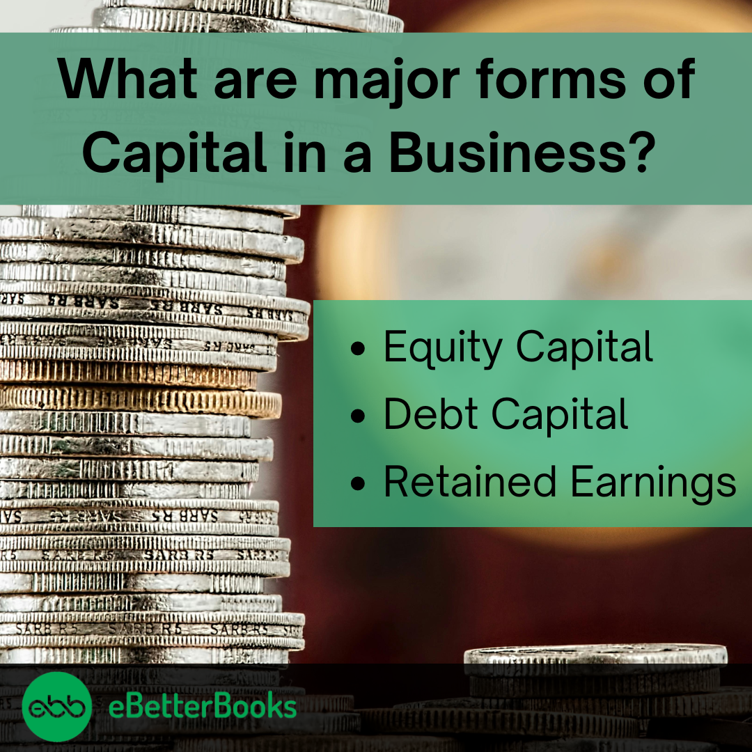 major forms of Capital in a Business