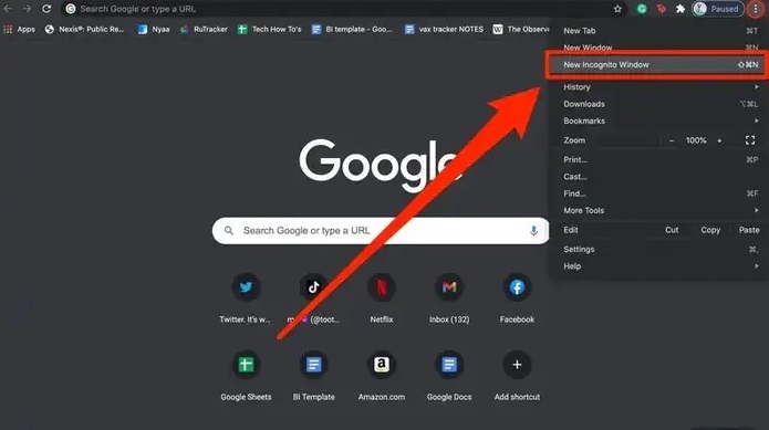 run your Chrome browser in the Incognito mode