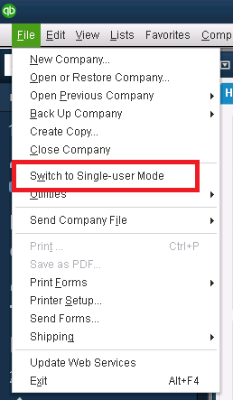 Select Switch to Single-user Mode/Switch to Multi-user Mode.