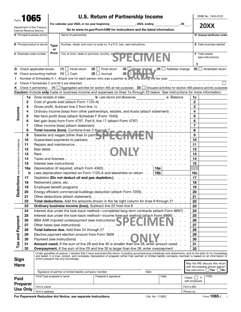 Find Form 1065