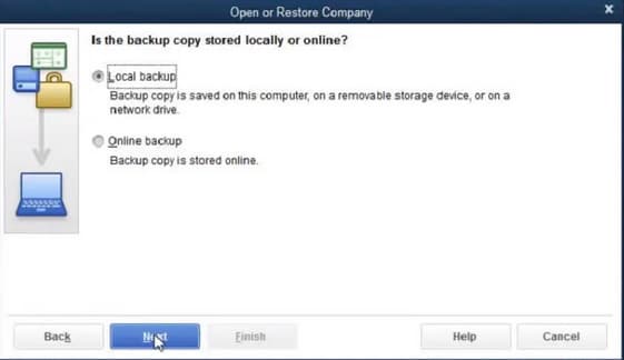 Local backup option