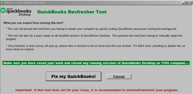 QuickBooks Refresher Tool